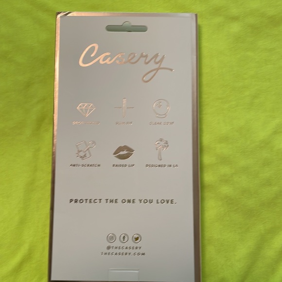 Casery Blue & Gold Floral iPhone 11 Case NIB - Picture 2 of 2